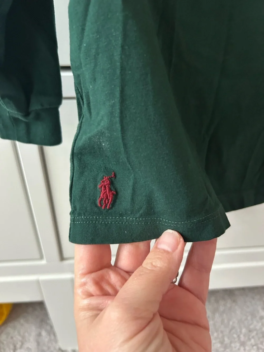 Ralph Lauren Polo Green Long-Sleeve Kids Tee 18 months